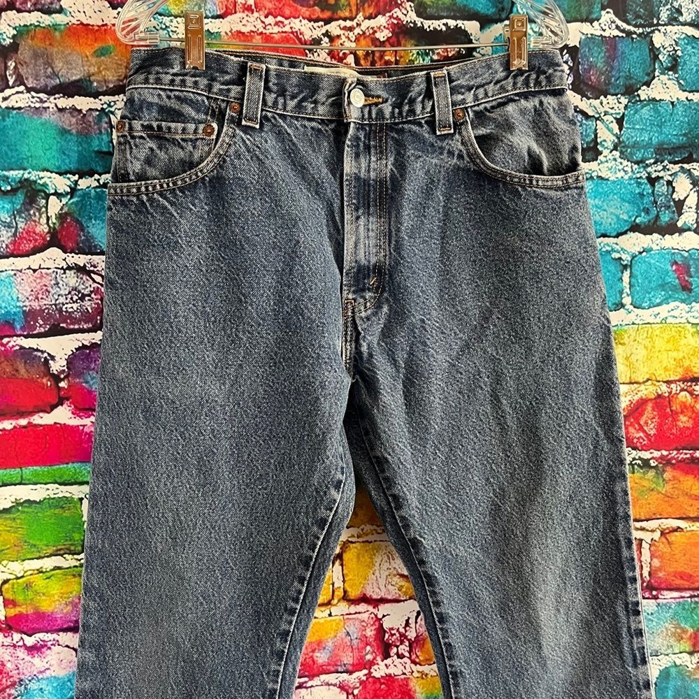 LEVI'S 517 Bootcut 34 x 34 Blue Jeans Men's Made in Mexico Denim - Picture 6 of 10